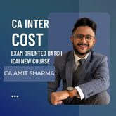 CA Inter Cost | Exam Oriented Batch by CA Amit Sharma | For Jan 26 Exams